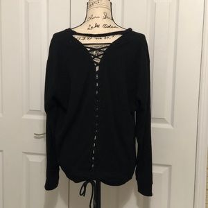 Black comfortable sweatshirt